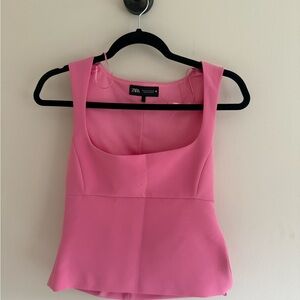 Zara Vibrant Pink Crop Top